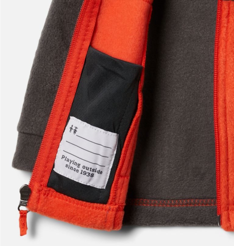 Kids' Columbia Steens Mountain II Fleece Jackets Dark Grey / Orange | CA-W5C30