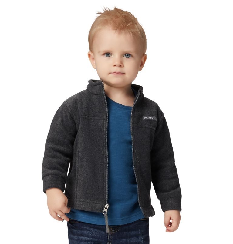Kids\' Columbia Steens Mountain II Fleece Jackets Black | CA-Z43LA