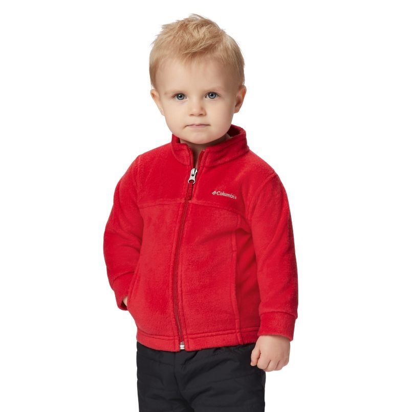 Kids\' Columbia Steens Mountain II Fleece Jackets Red | CA-Z6403