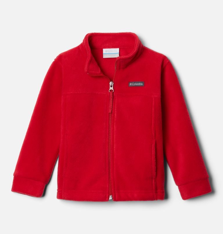 Kids\' Columbia Steens Mountain II Fleece Jackets Red | CA-ZAC43