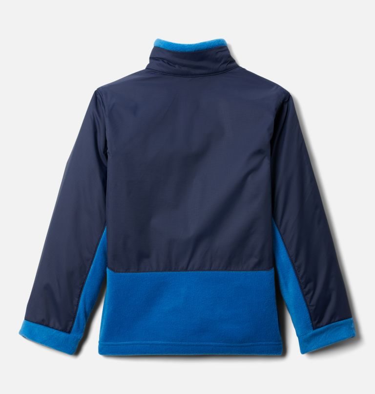 Kids' Columbia Steens Mountain Overlay Fleece Jackets Blue / Navy | CA-R63A0