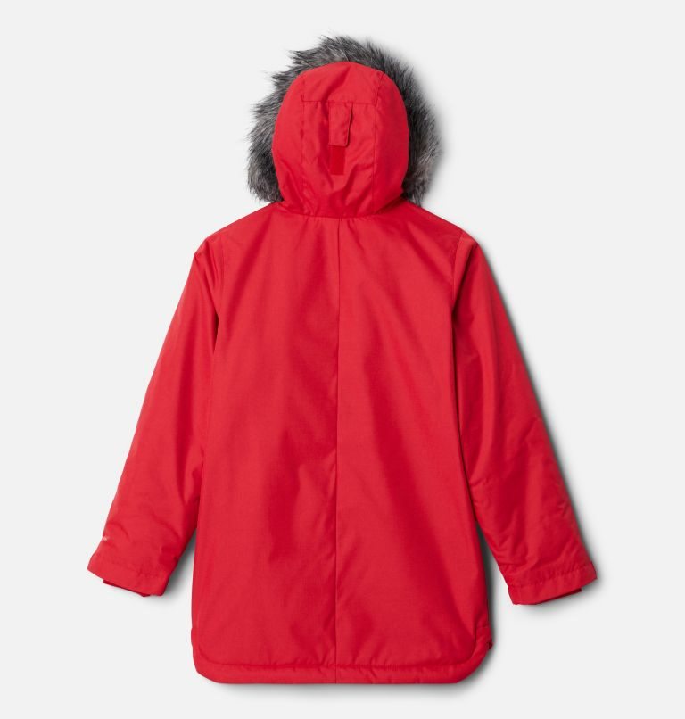 Kids' Columbia Suttle Mountain Long Insulated Jackets Red | CA-D6CA8