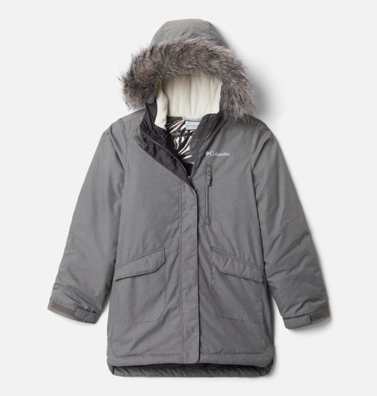 Kids\' Columbia Suttle Mountain Long Insulated Jackets Grey | CA-HC438