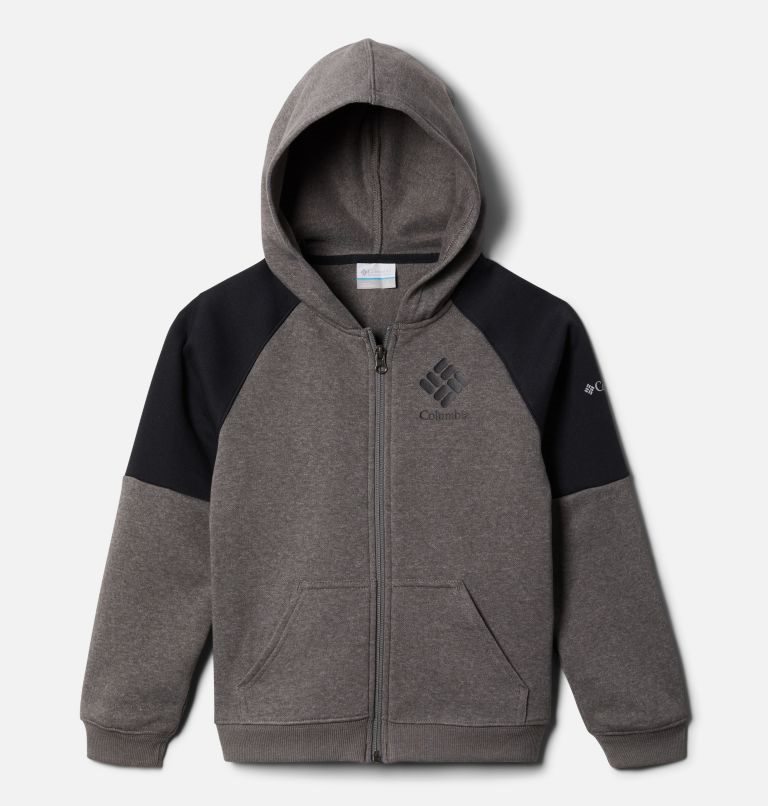 Kids\' Columbia Trek Full Zip Hoodie Dark Grey | CA-Z041C