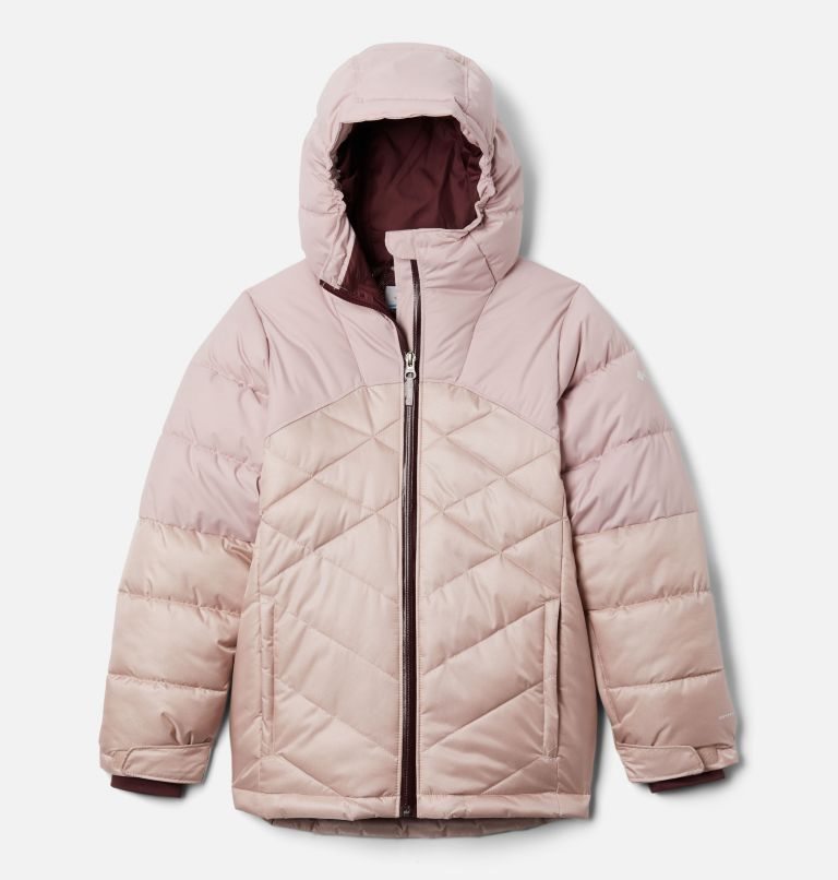 Kids\' Columbia Winter Powder Quilted Jackets Pink | CA-I1856