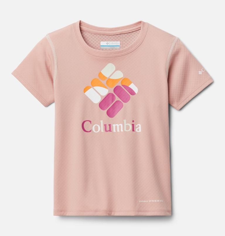 Kids\' Columbia Zero Rules Short Sleeve Graphic T Shirts Pink | CA-IA08L