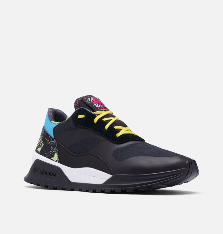 Men's Columbia Adventure Tokyo Wildone Heritage Sneakers Black | CA-JACL6