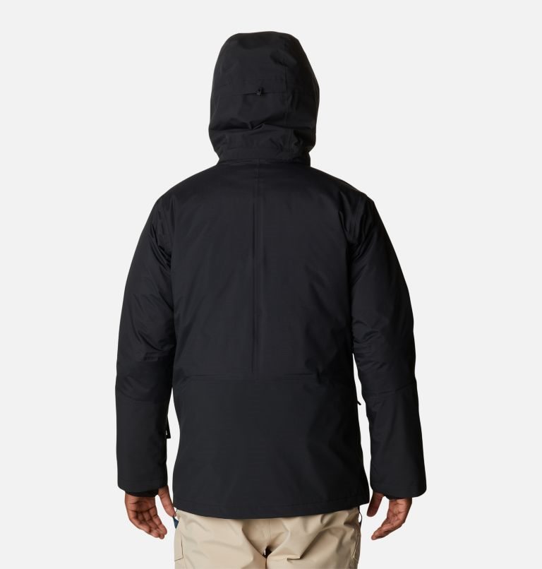 Men's Columbia Aerial Ascender Omni-Heat Infinity Interchange Insulated Jackets Black | CA-W4L1A