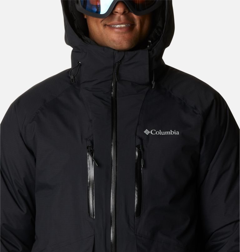 Men's Columbia Aerial Ascender Omni-Heat Infinity Interchange Insulated Jackets Black | CA-W4L1A