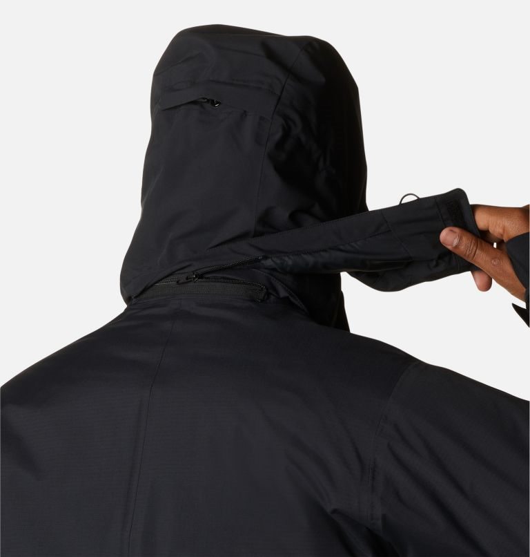 Men's Columbia Aerial Ascender Omni-Heat Infinity Interchange Insulated Jackets Black | CA-W4L1A