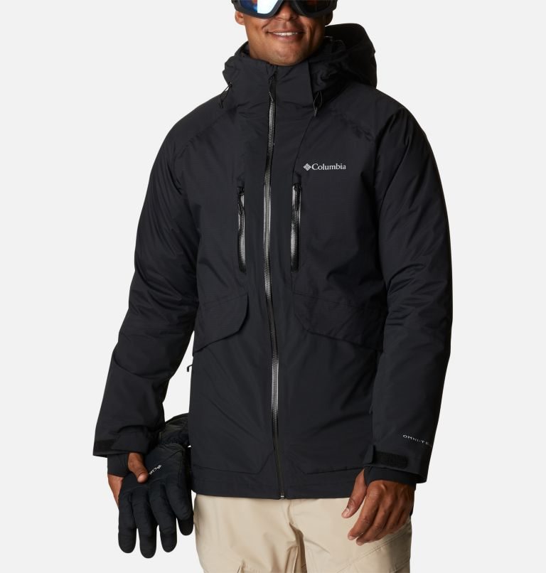Men\'s Columbia Aerial Ascender Omni-Heat Infinity Interchange Insulated Jackets Black | CA-W4L1A