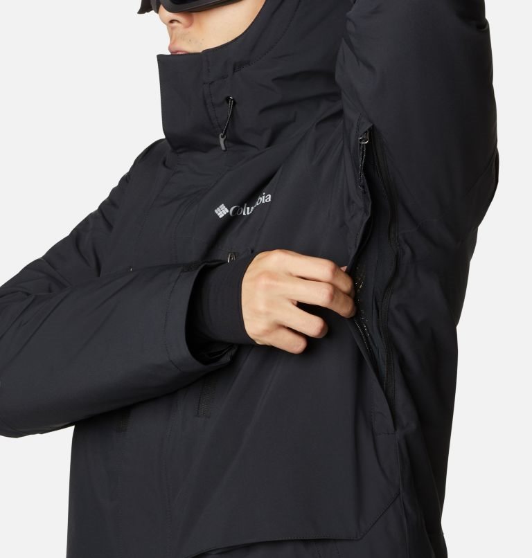 Men's Columbia Aerial Ascender Omni-Heat Infinity Insulated Jackets Black | CA-X1A54