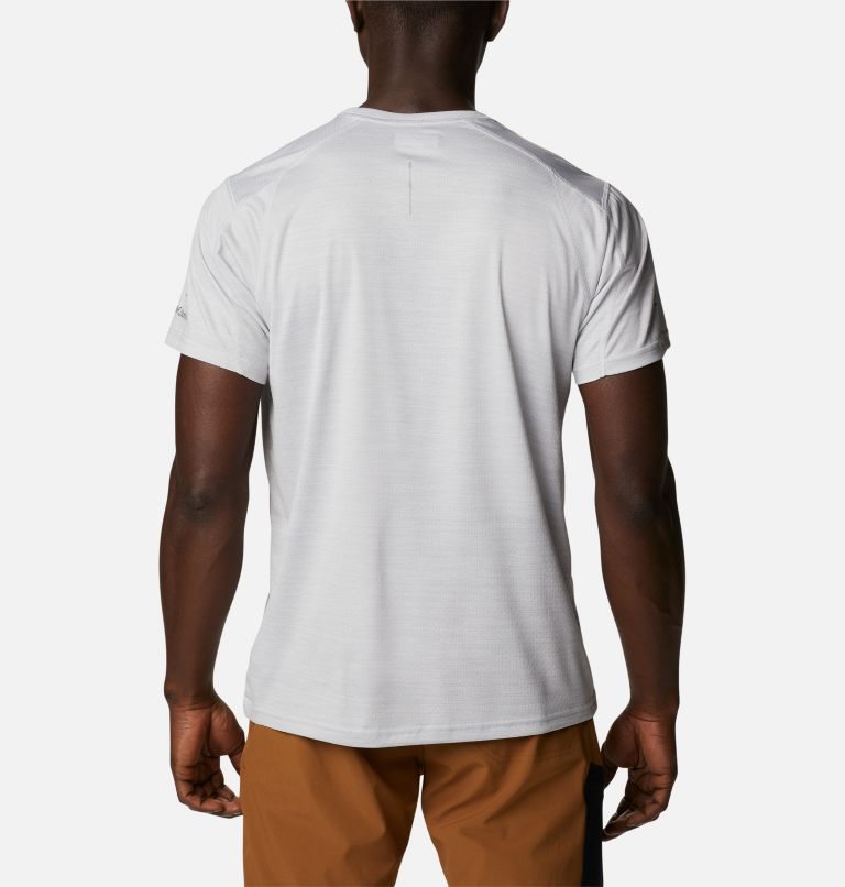 Men's Columbia Alpine Chill Zero Graphic Short Sleeve T Shirts White | CA-J8L6C
