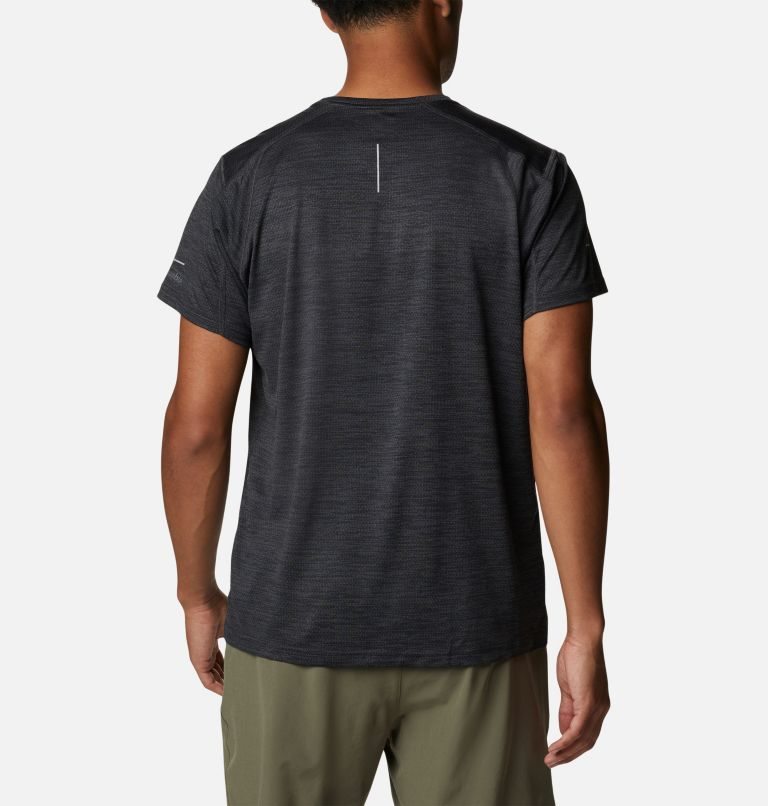 Men's Columbia Alpine Chill Zero Graphic Short Sleeve T Shirts Black | CA-M1804