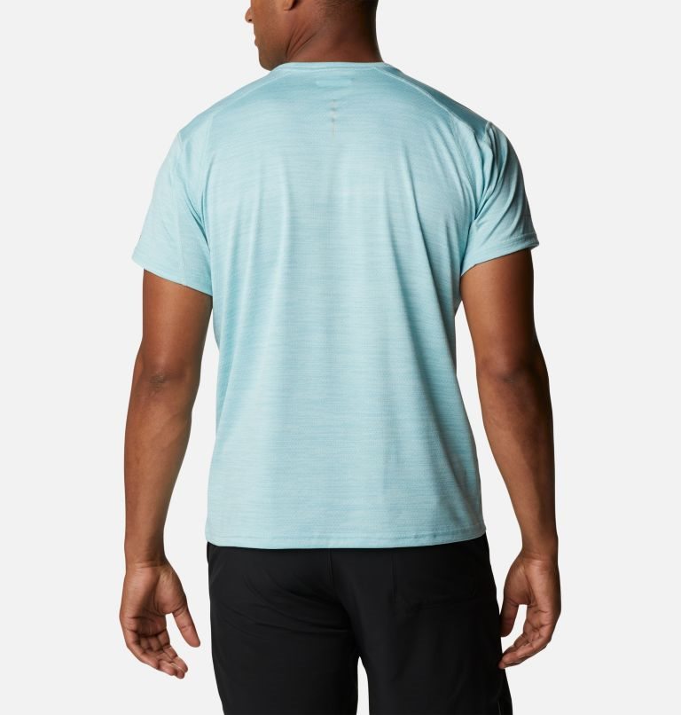 Men's Columbia Alpine Chill Zero Graphic Short Sleeve T Shirts Turquoise | CA-XCA43