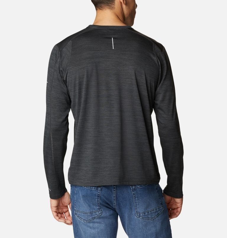 Men's Columbia Alpine Chill Zero Long Sleeve Sweatshirts Black | CA-Z5613