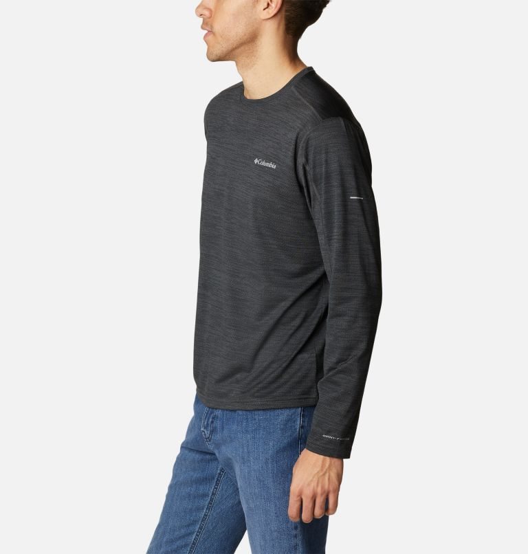 Men's Columbia Alpine Chill Zero Long Sleeve Sweatshirts Black | CA-Z5613