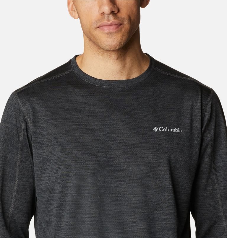 Men's Columbia Alpine Chill Zero Long Sleeve Sweatshirts Black | CA-Z5613