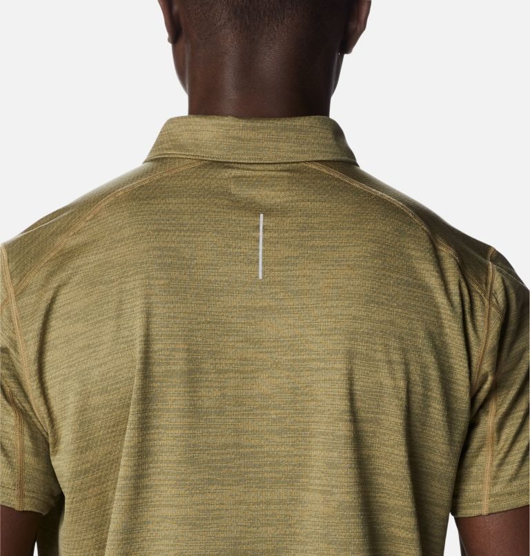Men's Columbia Alpine Chill Zero Polo Shirts Olive | CA-A15L3