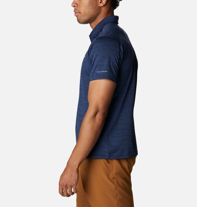 Men's Columbia Alpine Chill Zero Polo Shirts Navy | CA-XC36A