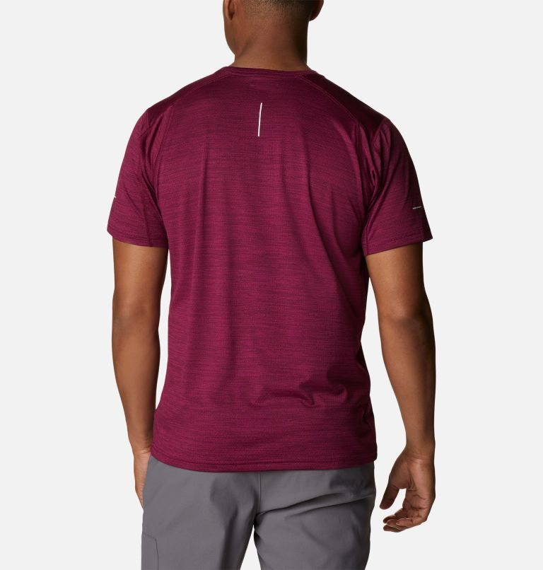 Men's Columbia Alpine Chill Zero Short Sleeve Crew T Shirts Red | CA-MA4L5