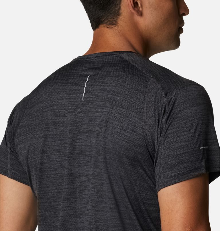 Men's Columbia Alpine Chill Zero Short Sleeve Crew T Shirts Black | CA-Y15L0