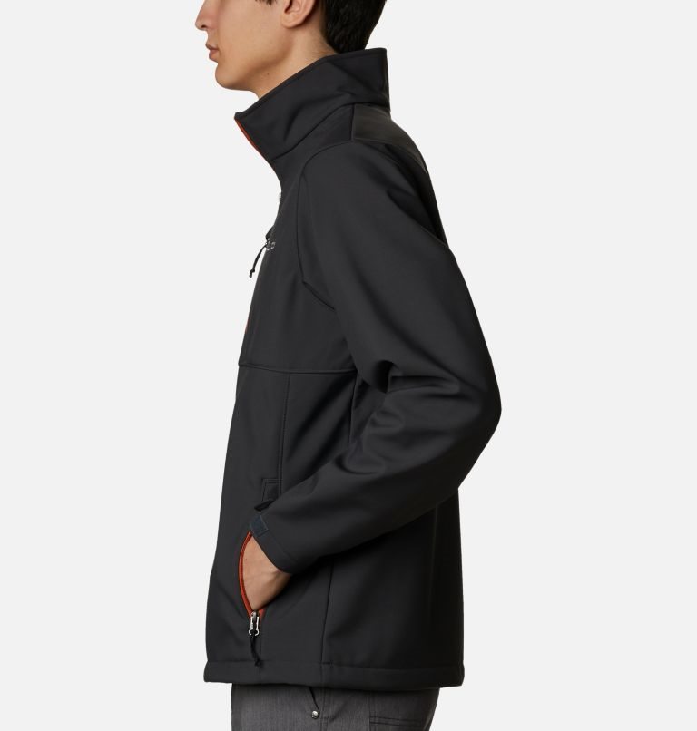 Men's Columbia Ascender Shell Jackets Black | CA-Z51A0