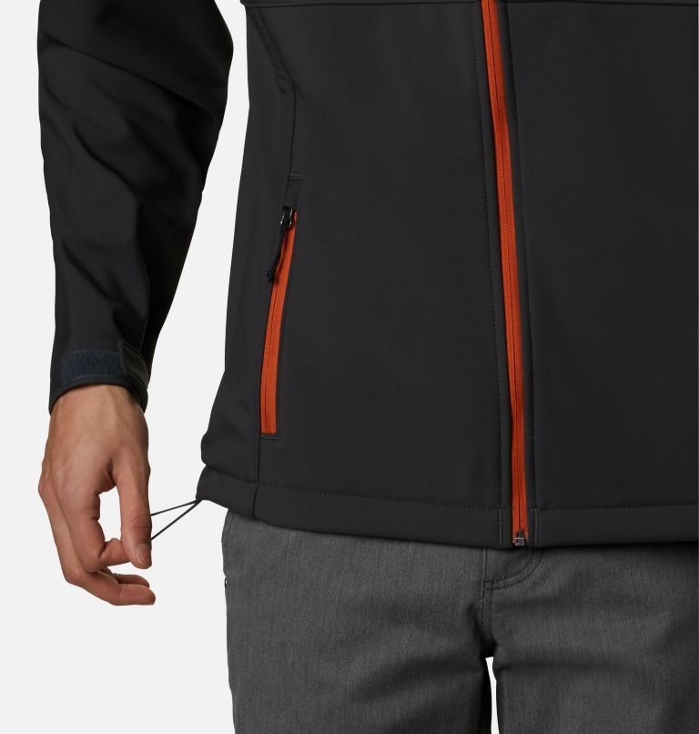 Men's Columbia Ascender Shell Jackets Black | CA-Z51A0