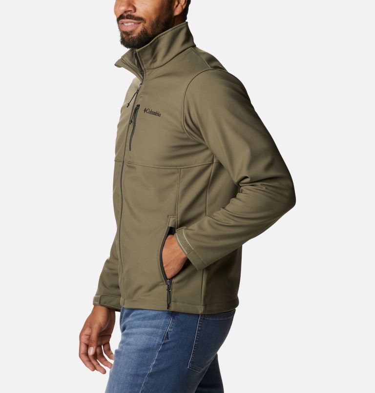 Men's Columbia Ascender Shell Jackets Olive | CA-J84L3
