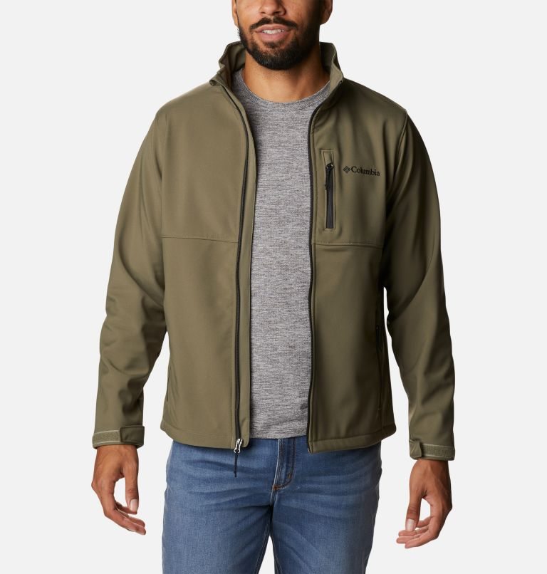 Men's Columbia Ascender Shell Jackets Olive | CA-J84L3