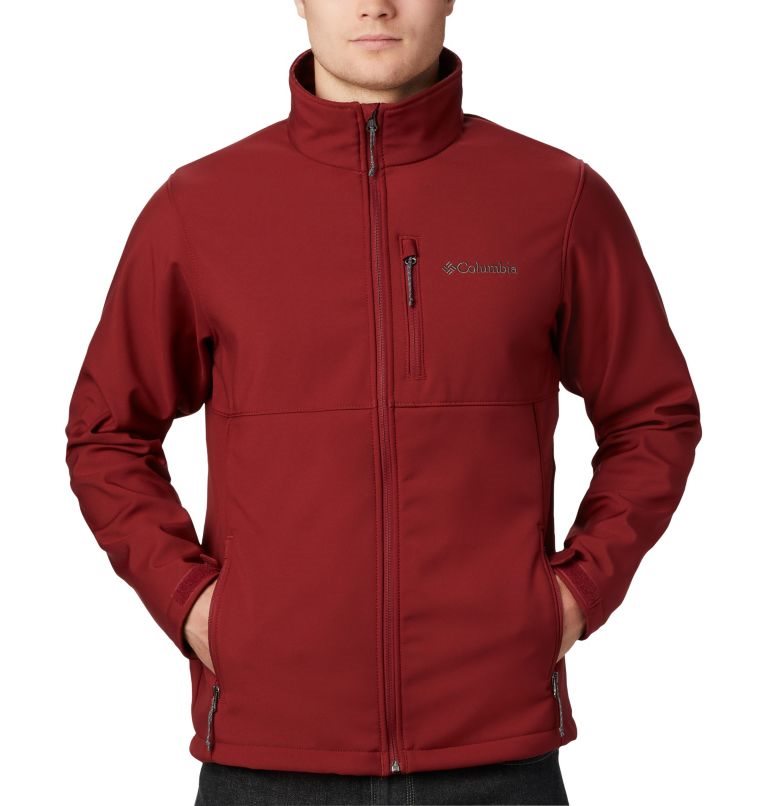 Men's Columbia Ascender Shell Jackets Red | CA-B016C