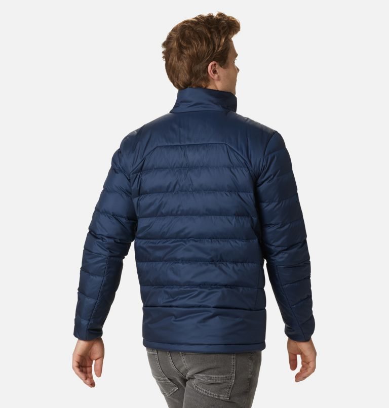 Men's Columbia Autumn Park Down Jackets Navy | CA-G5041