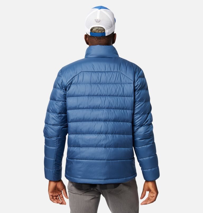 Men's Columbia Autumn Park Down Jackets Blue | CA-N0L83