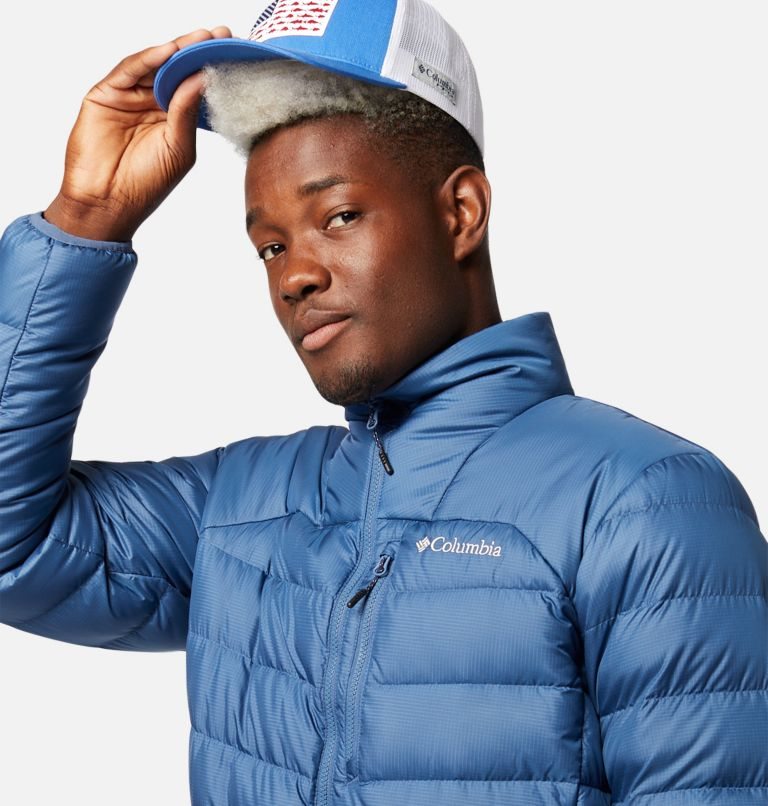 Men's Columbia Autumn Park Down Jackets Blue | CA-N0L83