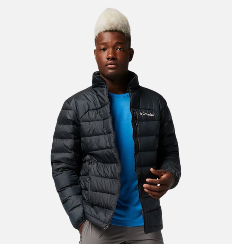 Men\'s Columbia Autumn Park Down Jackets Black | CA-N1635