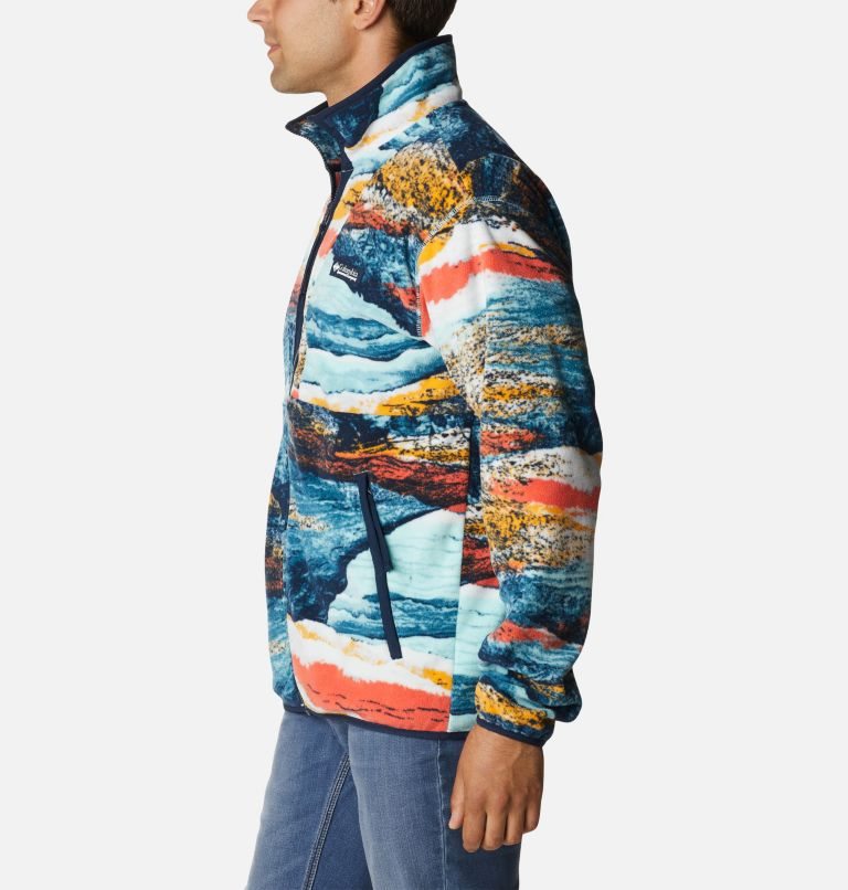 Men's Columbia Back Bowl Lightweight Fleece Jackets Multicolor | CA-B5A03