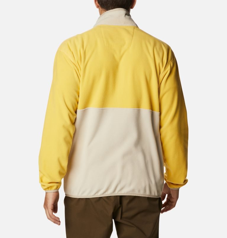 Men's Columbia Back Bowl Lightweight Fleece Jackets Yellow | CA-G15A6