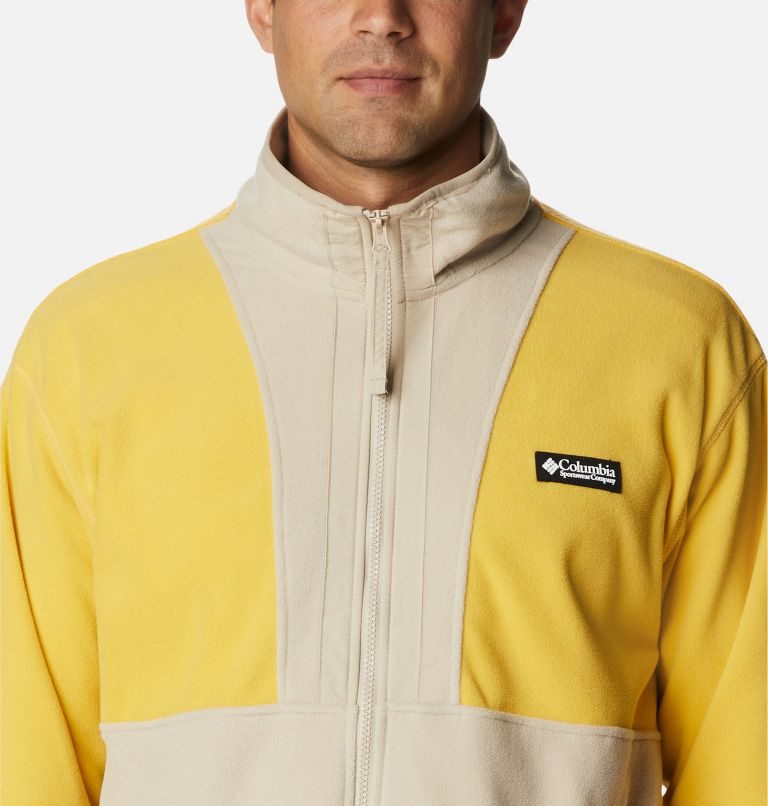 Men's Columbia Back Bowl Lightweight Fleece Jackets Yellow | CA-G15A6