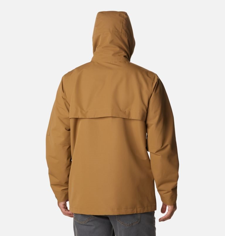 Men's Columbia Big Spring Rain Jackets Brown | CA-Q35A8