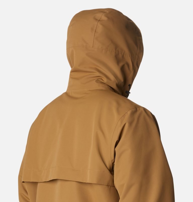 Men's Columbia Big Spring Rain Jackets Brown | CA-Q35A8