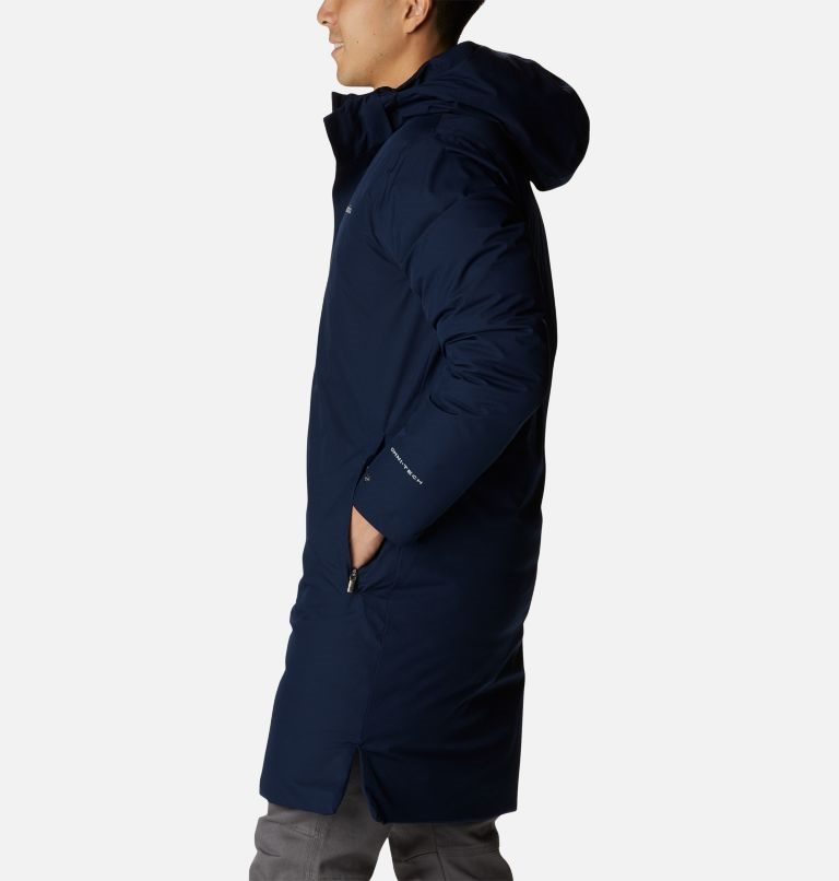 Men's Columbia Blizzard Fighter Long Jackets Navy | CA-I4103