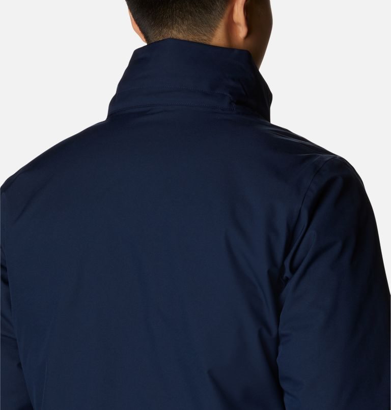 Men's Columbia Blizzard Fighter Long Jackets Navy | CA-I4103