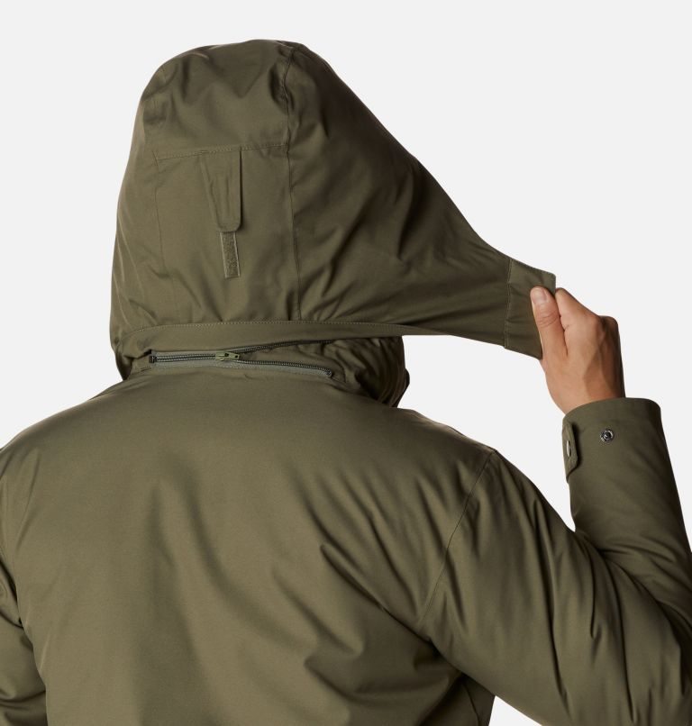 Men's Columbia Blizzard Fighter Long Jackets Olive | CA-U1A4L
