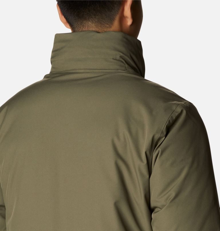 Men's Columbia Blizzard Fighter Long Jackets Olive | CA-U1A4L