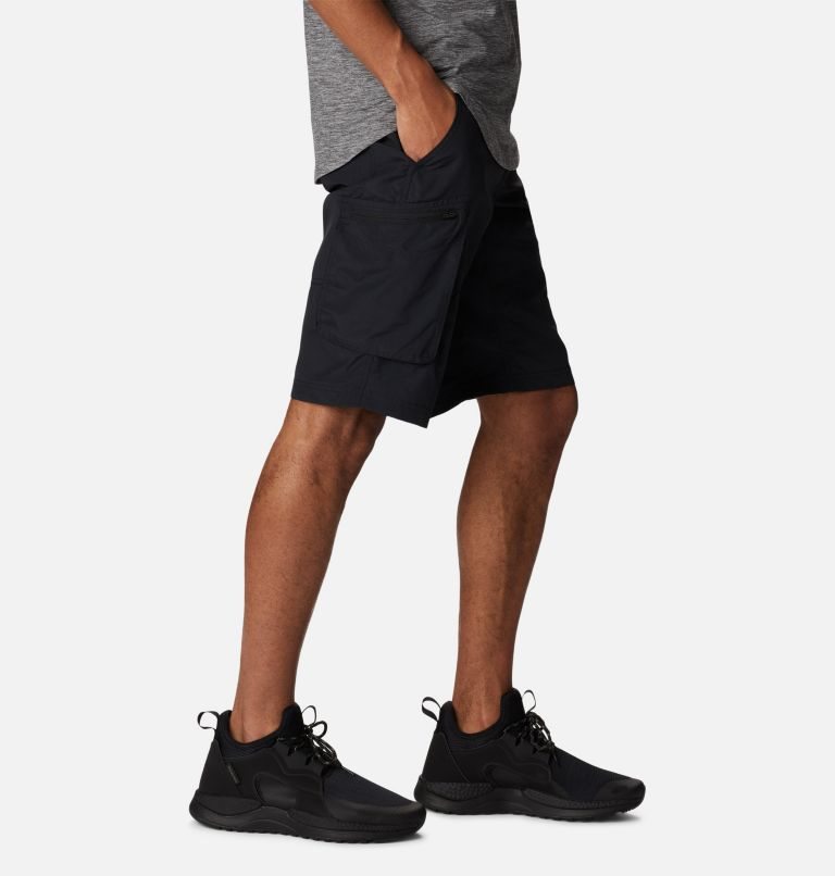 Men's Columbia Buckle Point Shorts Black | CA-BAC53