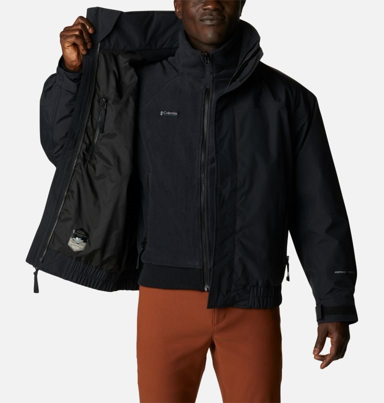 Men's Columbia Bugaboo 1986 Interchange Jackets Black | CA-B1CL6