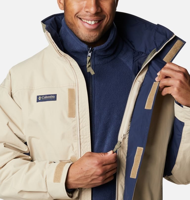 Men's Columbia Bugaboo 1986 Interchange Jackets Beige | CA-J81CA