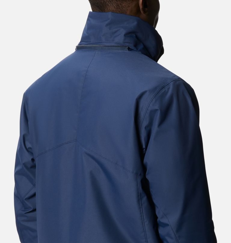 Men's Columbia Bugaboo II Interchange Fleece Jackets Navy | CA-S65L4