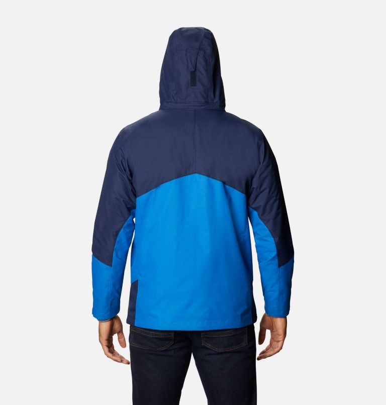 Men's Columbia Bugaboo II Interchange Fleece Jackets Blue | CA-Y8013