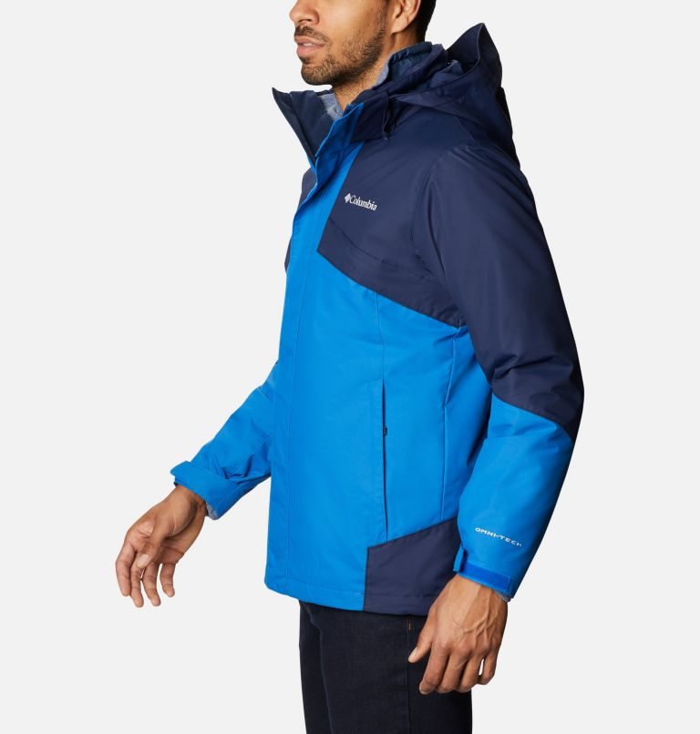 Men's Columbia Bugaboo II Interchange Fleece Jackets Blue | CA-Y8013